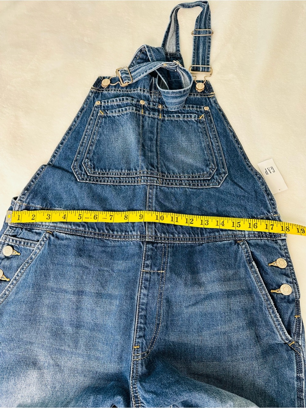 GAP Women's Slouchy Overalls In Medium Indigo Size Medium - Picture 6 of 11